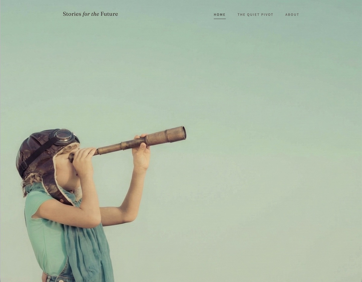 Stories for the Future website